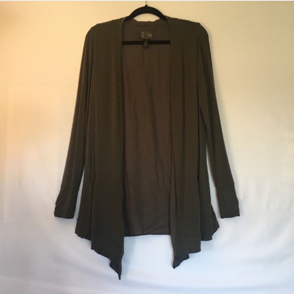 Anthropologie Open Front Waterfall Cardigan